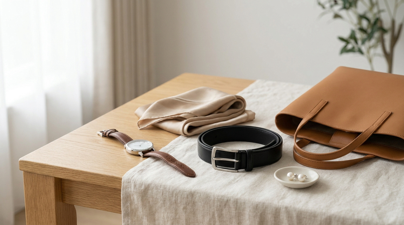 Les accessoires intemporels d'un dressing minimaliste