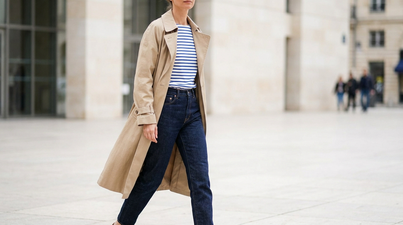 Trench, marinière, jean brut : bâtir un vestiaire durable